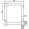 Anti-nudge hoop |  76 x 2,6 mm | without cross bar | to be fixed by plugs | total width: 750 mm | total height: 650 mm | hot-dip galvanized